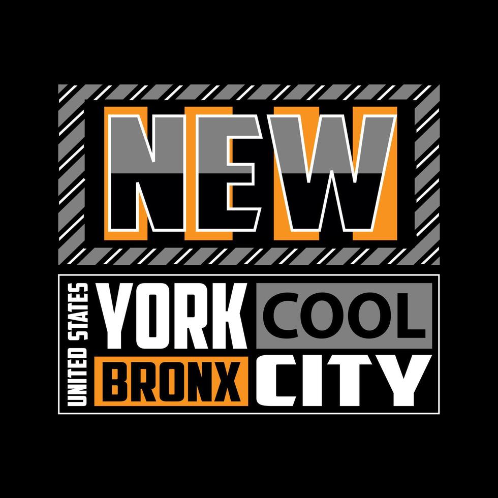 vector new york text typography design