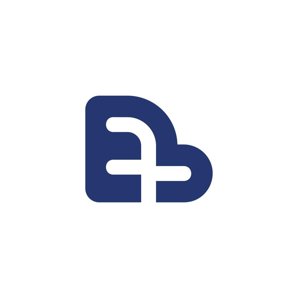 letra eb vector de logotipo vinculado simple