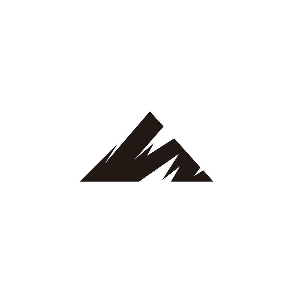 movimiento rayas montaña movimiento deporte símbolo logotipo vector