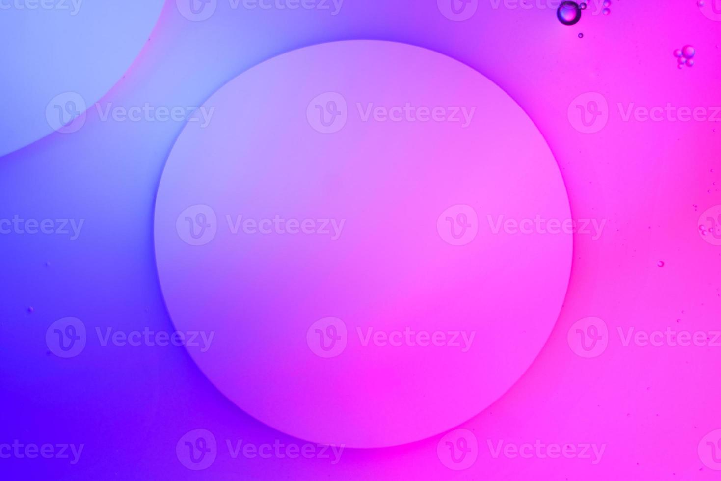 Top view movement of oil bubbles in the liquid photo