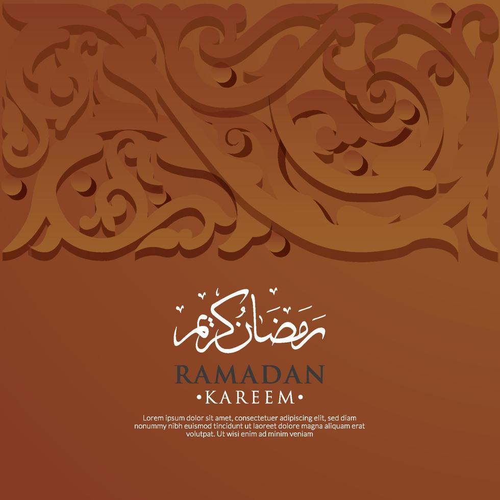 Ramadan Kareem Islamic Illustration Background vector