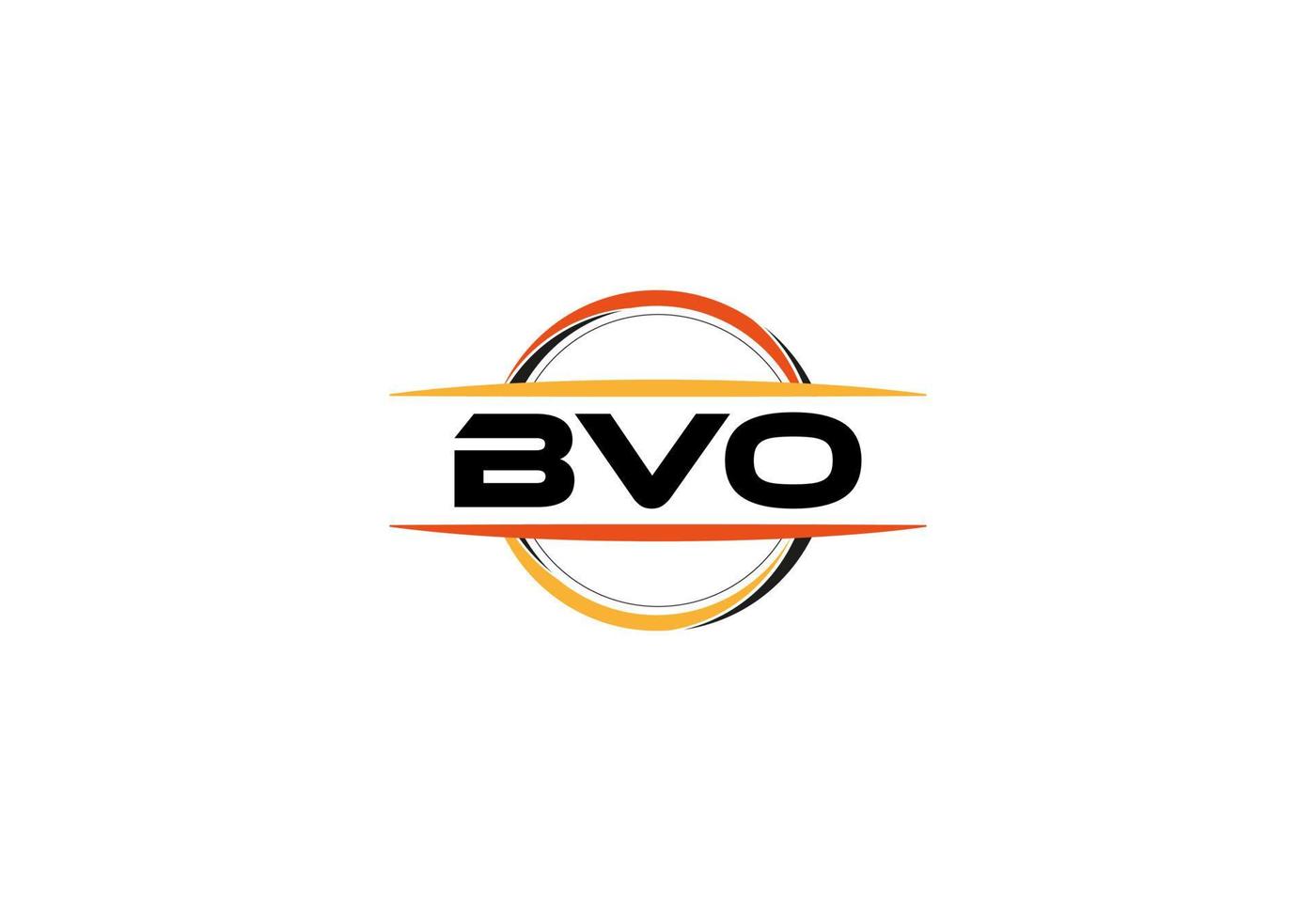 logotipo de forma de mandala de realeza de letra bvo. logotipo de arte de pincel bvo. logotipo de bvo para una empresa, negocio y uso comercial. vector