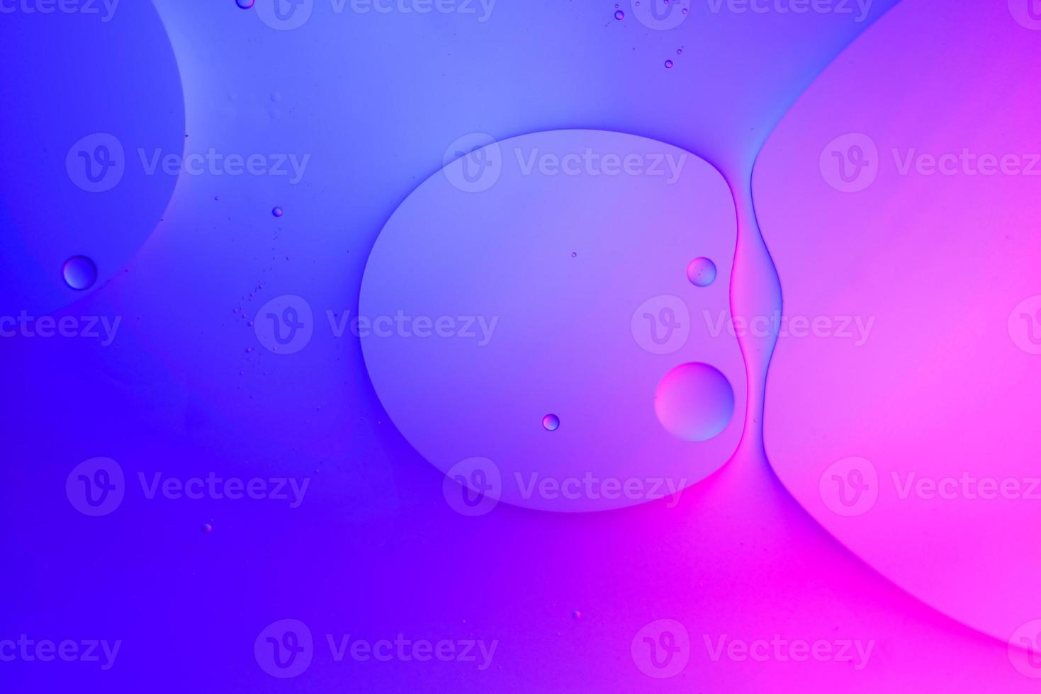 Top view movement of oil bubbles in the liquid photo