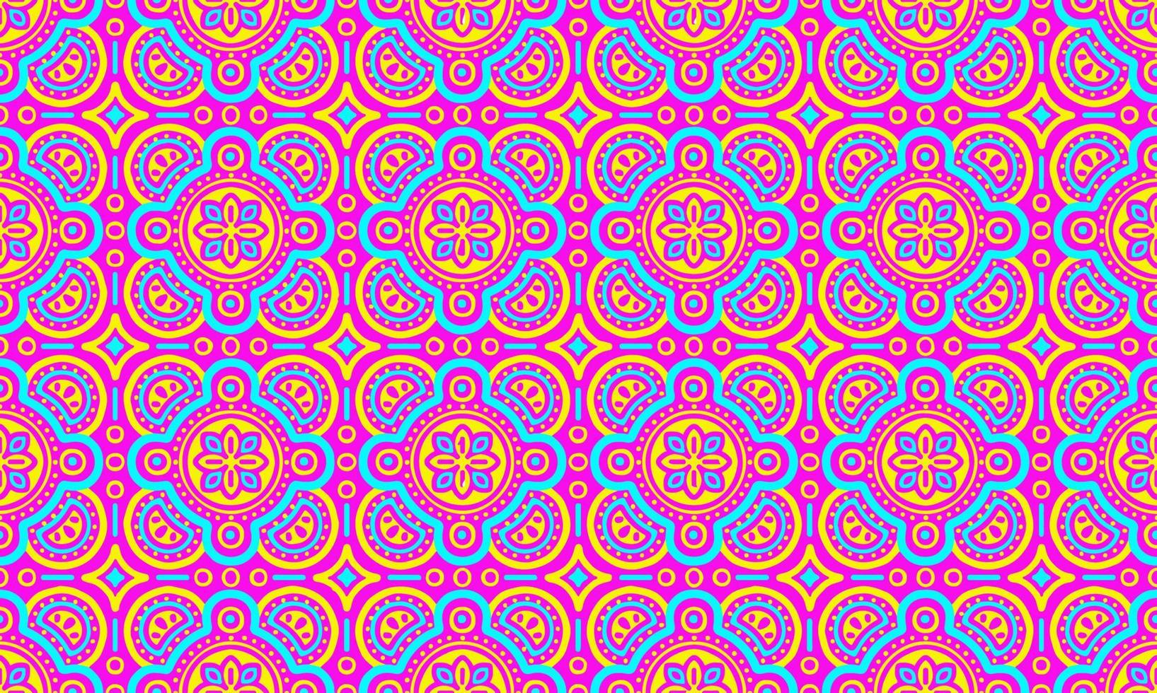 étnico abstracto fondo cuco rosa azul geométrico tribal ikat folk motivo árabe oriental indígena modelo tradicional diseño alfombra papel pintado prenda telas envoltorio imprimir batik folk tejer vector