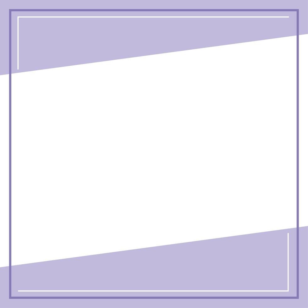 Violet and white background color with stripe line shape. Suitable for social media post and web internet ads. Template layout. Frame, boarder for text, picture, advertisement. Empty space. vector