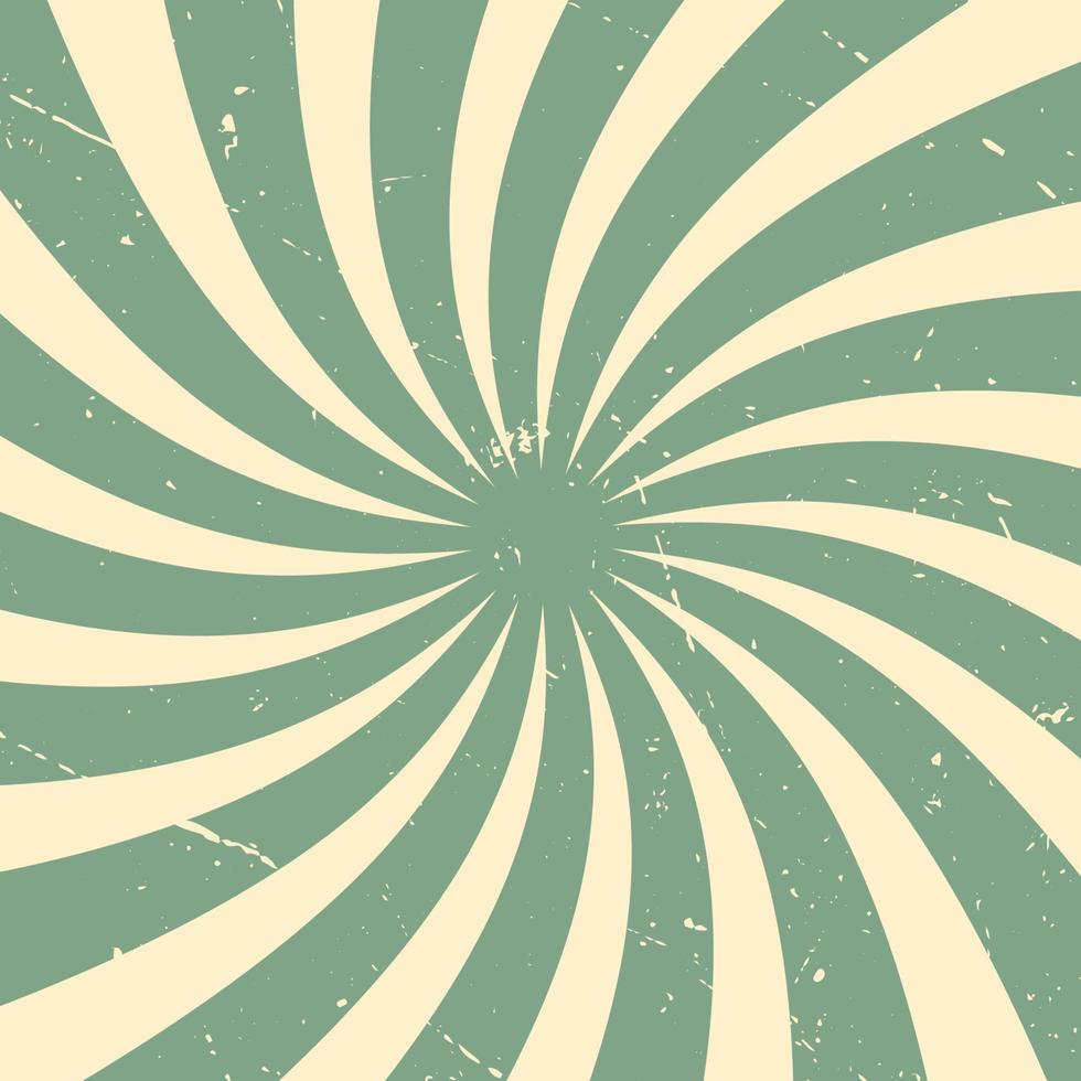 Abstract background rays in retro style radiating from the center in the form of a spiral. vector