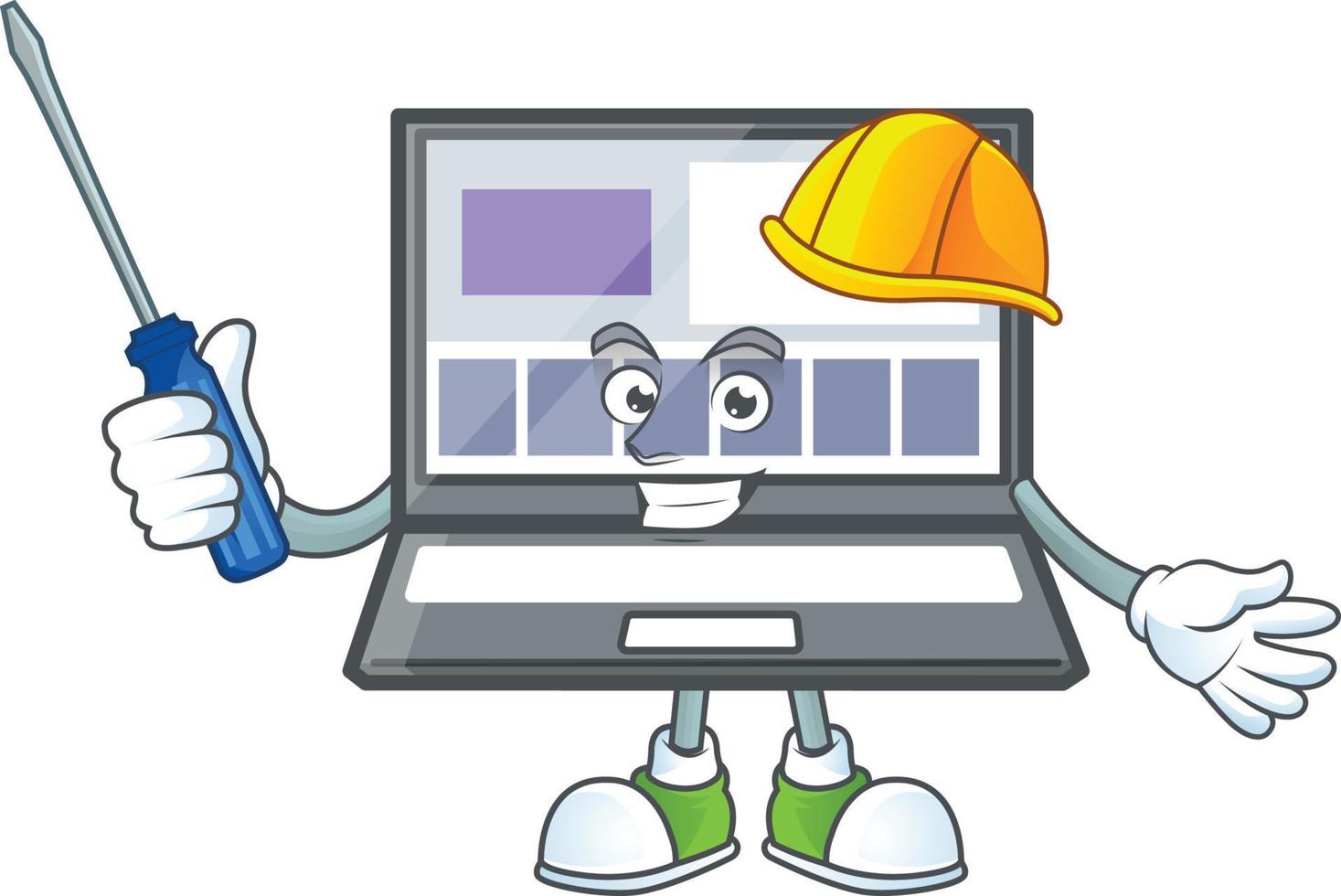 Cartoon Laptop Vector