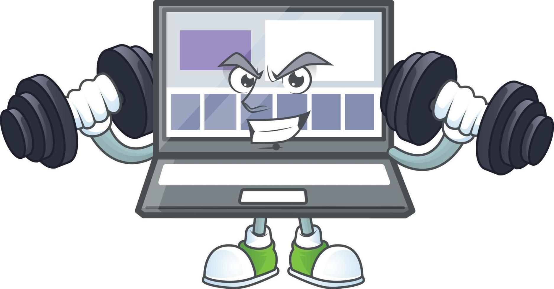 Cartoon Laptop Vector