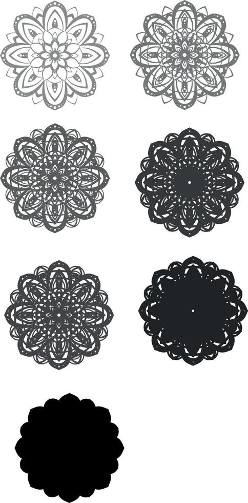 Mandala Laser Cut Template vector