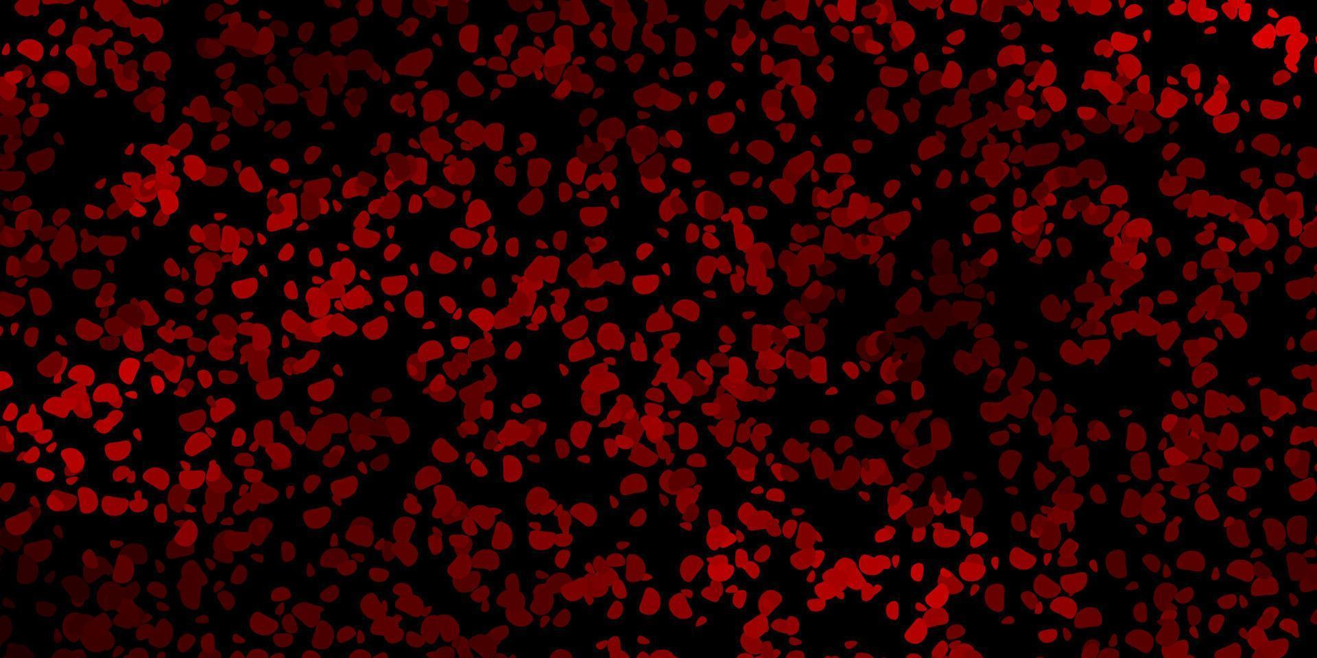 Dark green, red vector template with abstract forms.