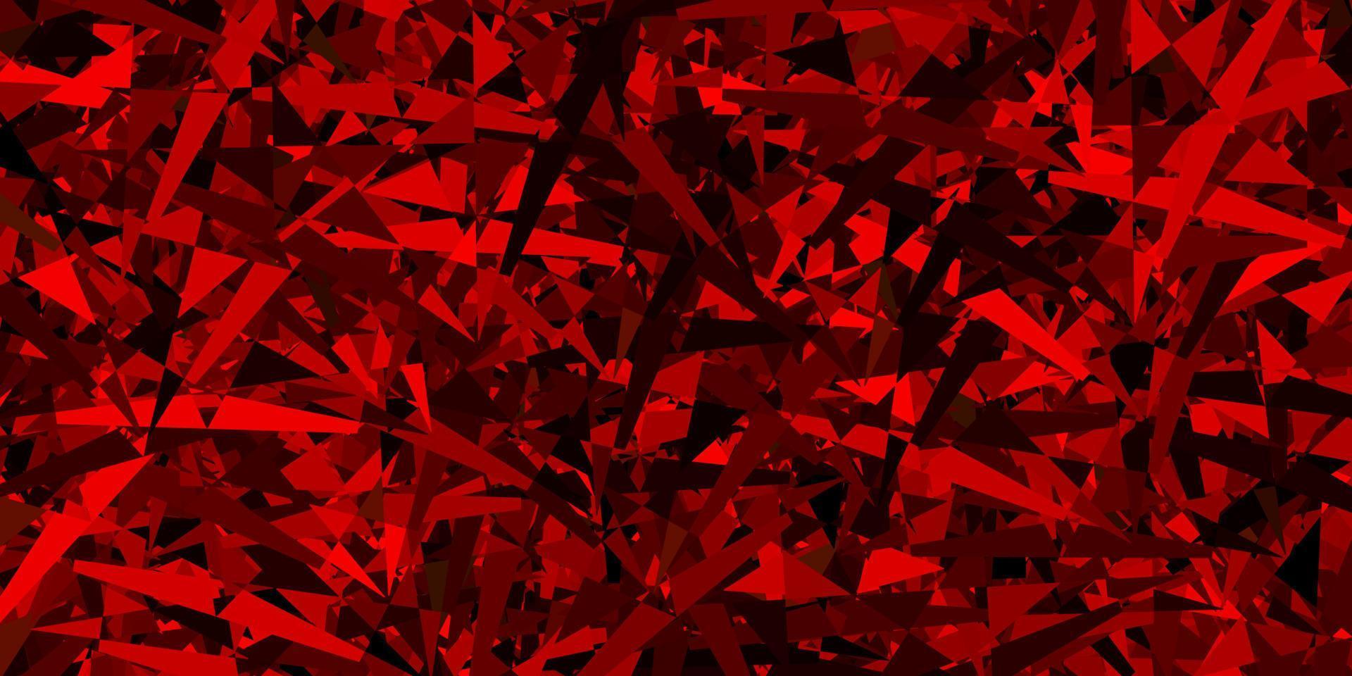 Dark green, red vector layout with triangle forms.