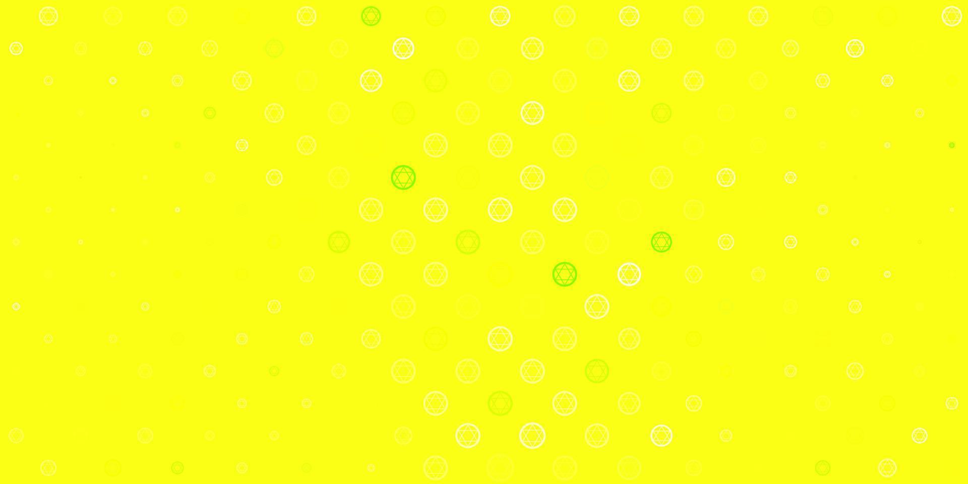 Light Green, Red vector pattern with magic elements.