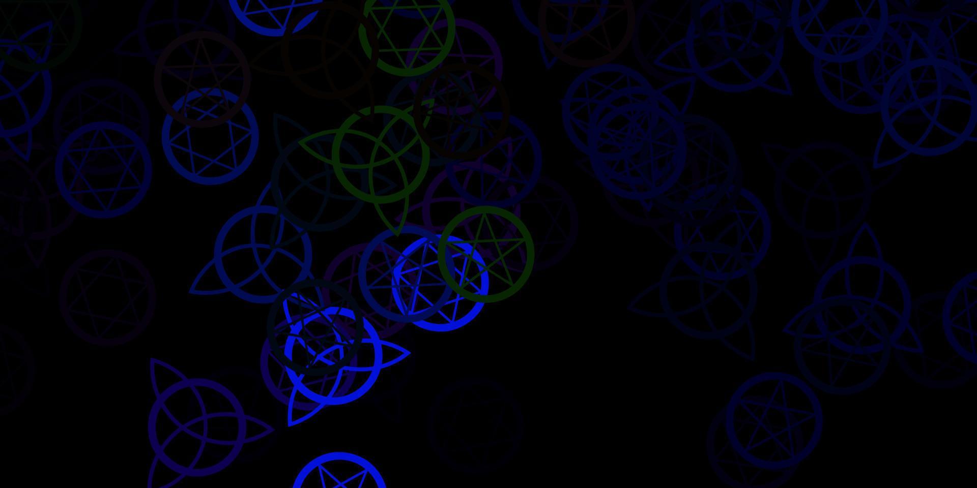 Vector Magic Color Dark Multicolor vector pattern with magic elements. 17782972 Vector Art ...