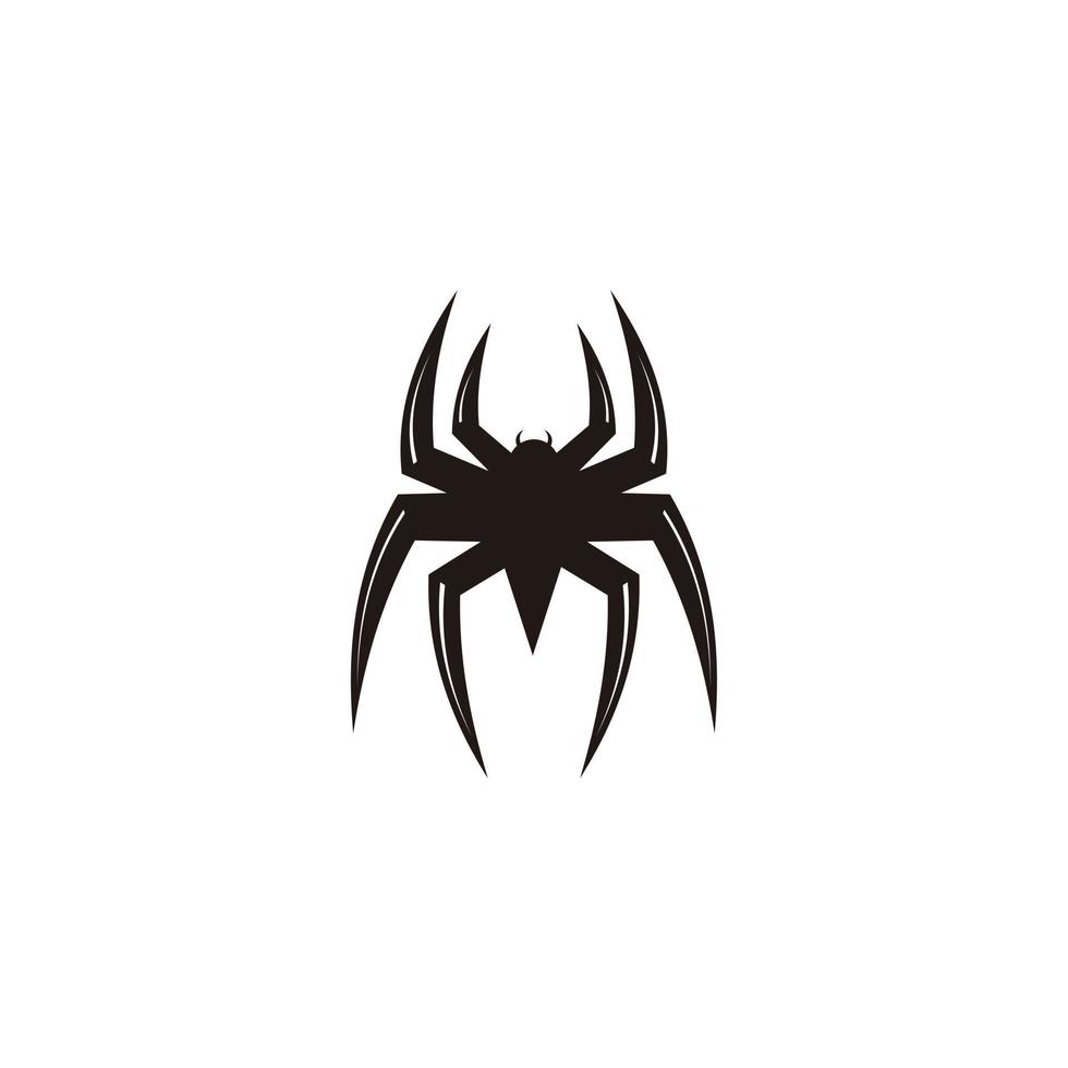 Spider Man Insect Arthropod symbol logo design silhouette vector