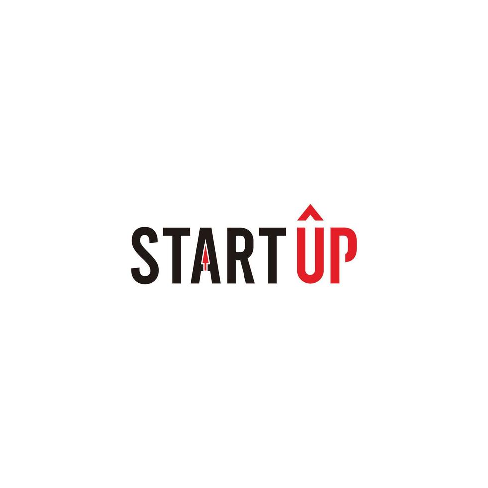 Modern Start Up Typography Logo design inspiration vector