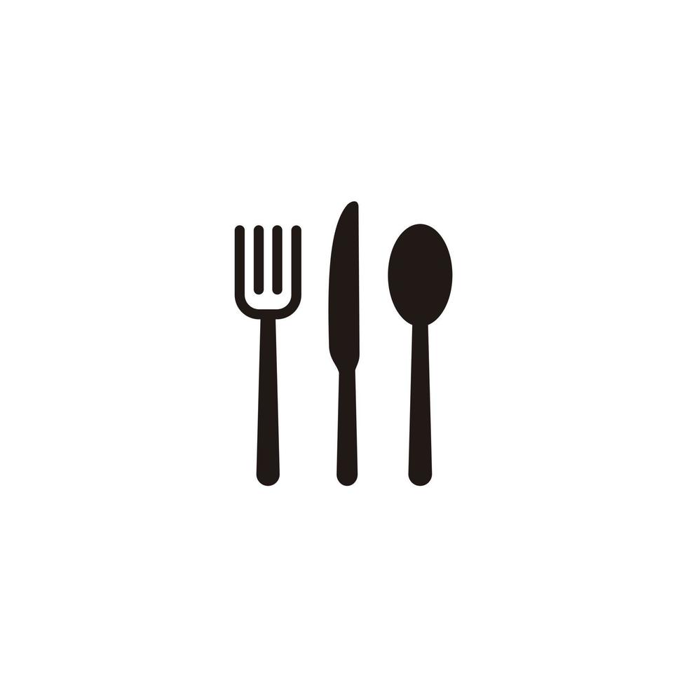 Knives and forks spoon icon. Restaurant, resto, food court, cafe logo template vector