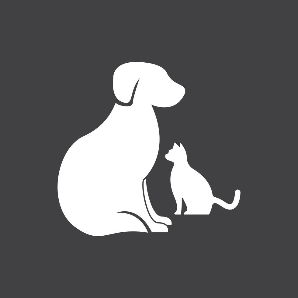 Pet Shop Silhouette Logo Vector Template