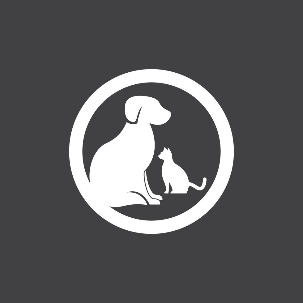 Pet Shop Silhouette Logo Vector Template