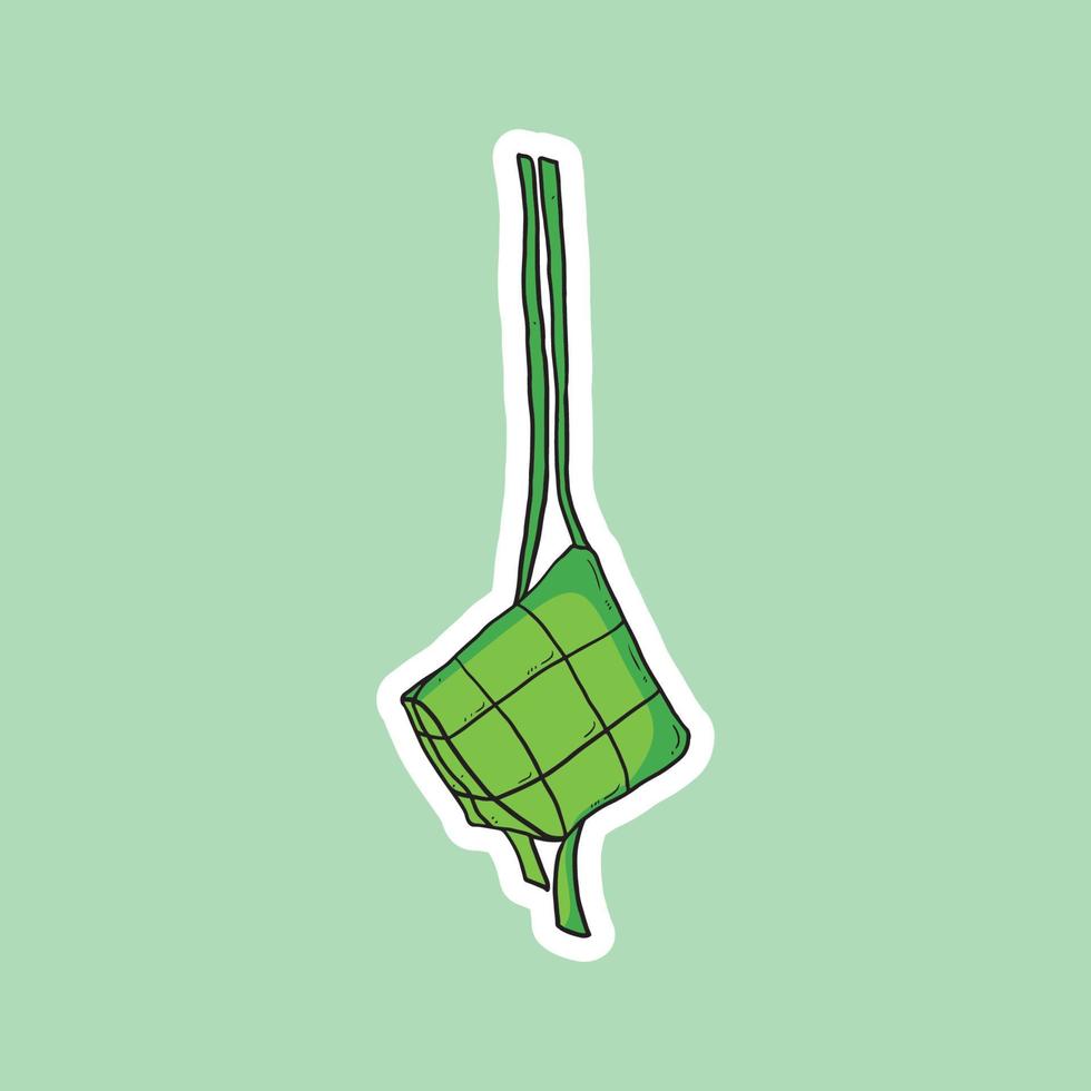 ilustración de ketupat para eid vector