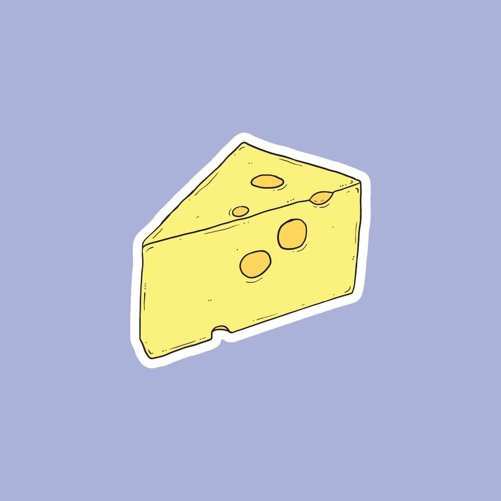 deliciosos trozos de queso vector