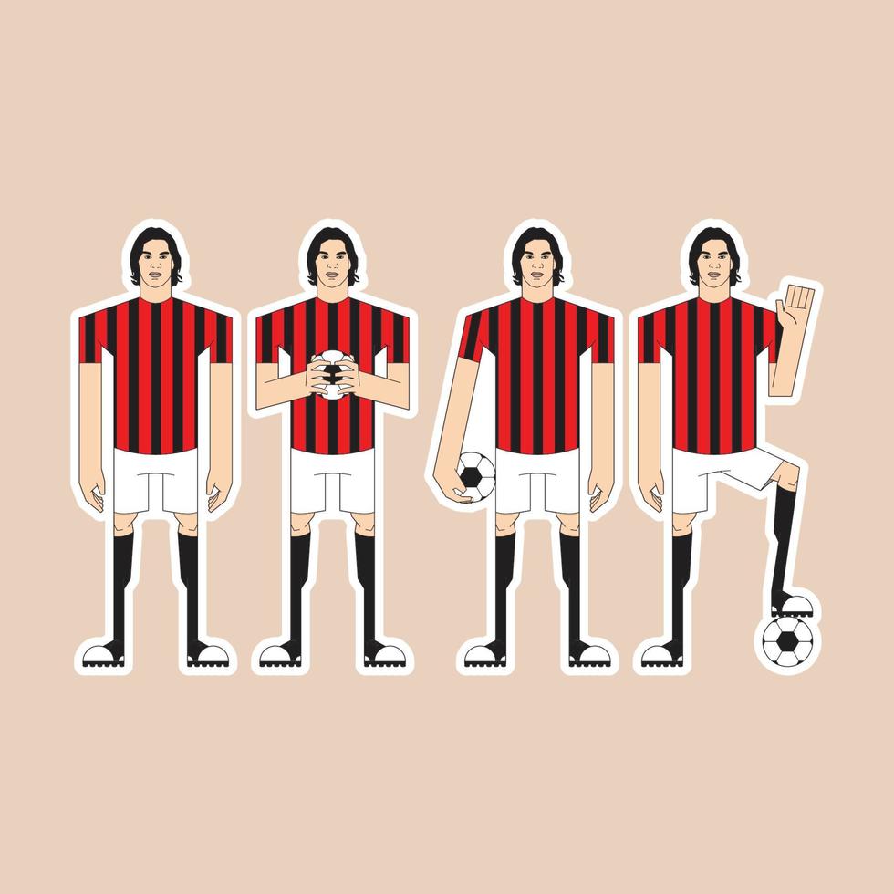 male football lover 25 vector