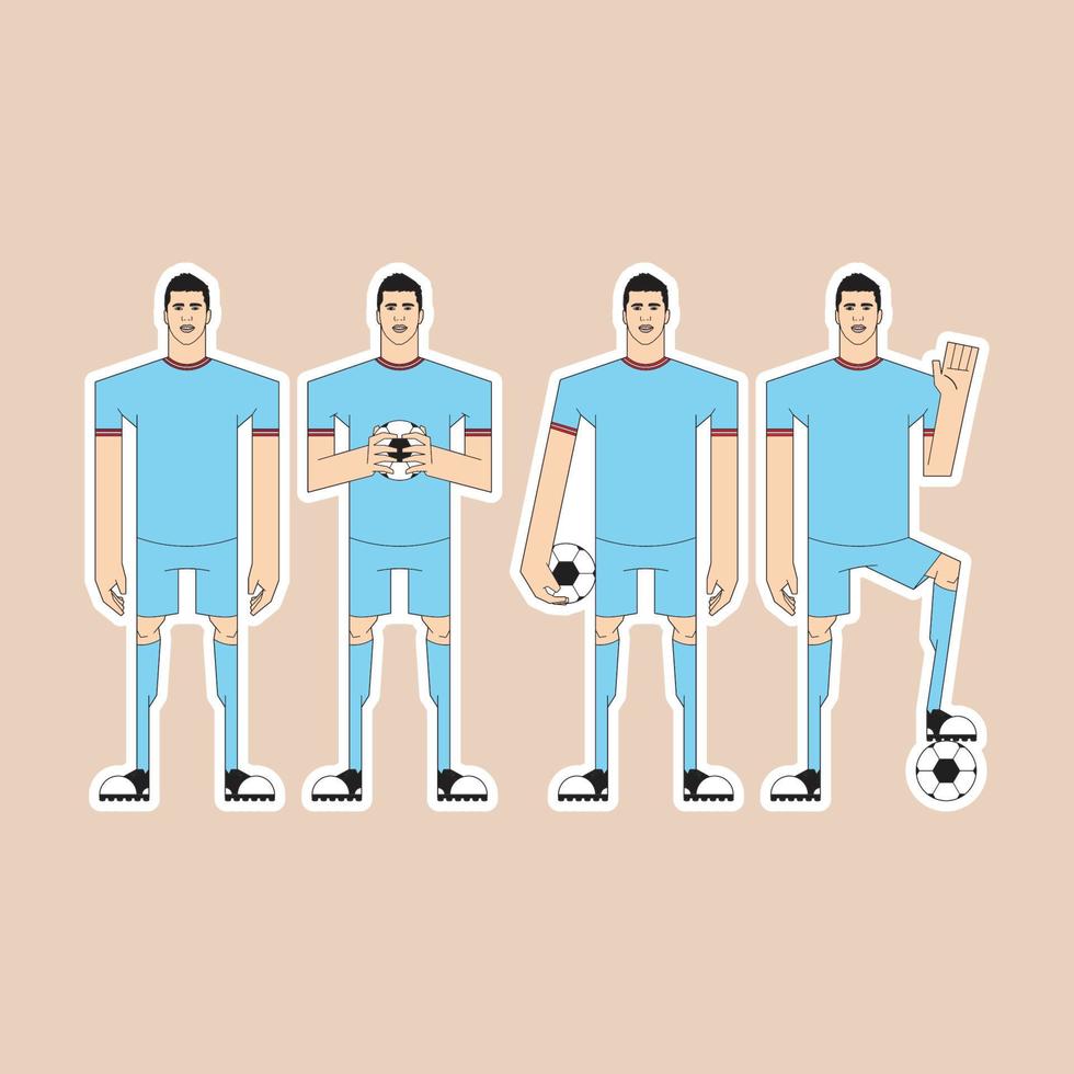 male football lover 30 vector