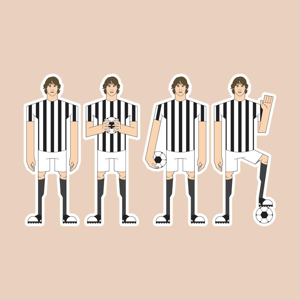 amante del fútbol masculino 26 vector