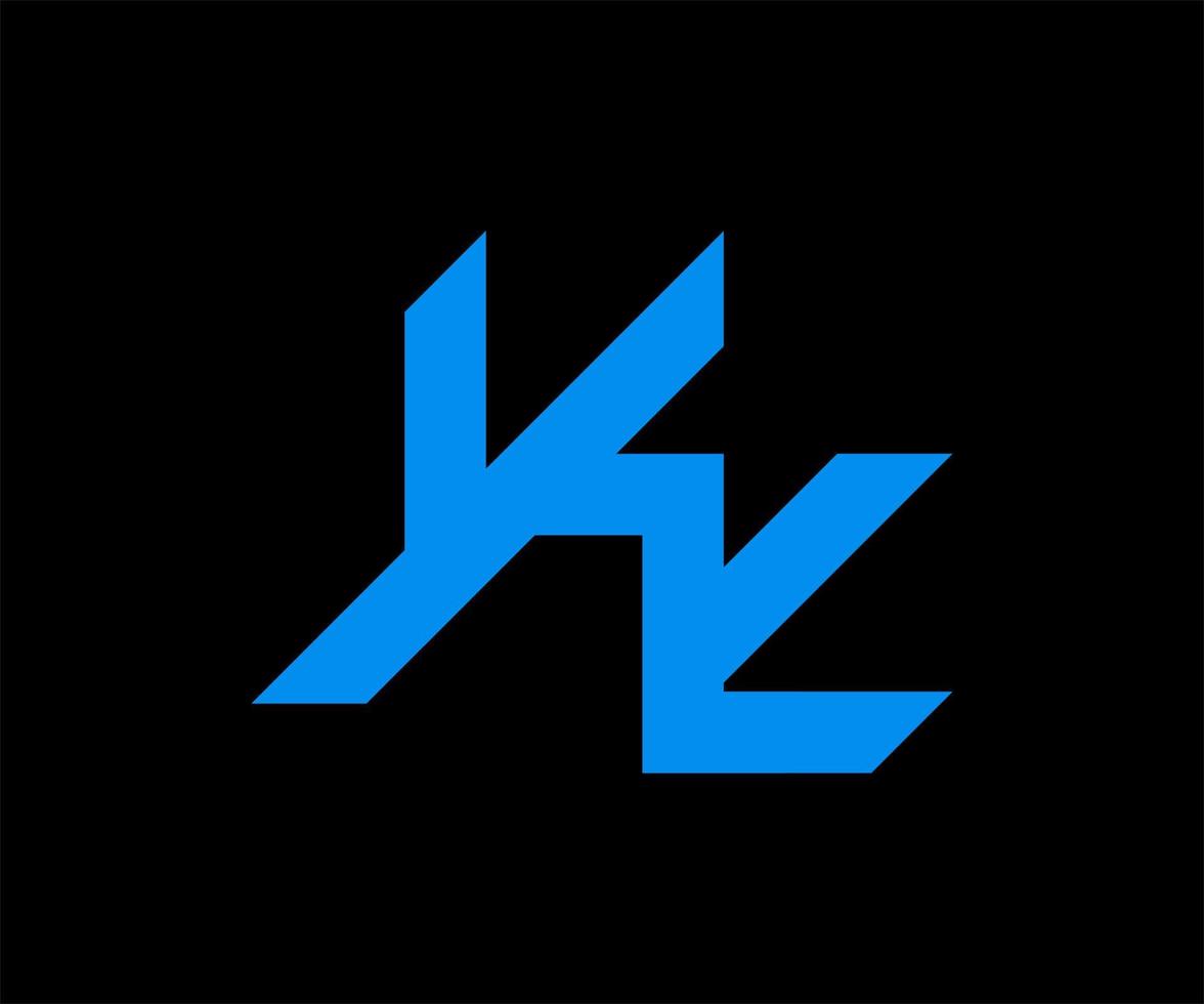 logotipo de yk. Ilustración de vector de plantilla de diseño de logotipo yk. letra abstracta yk. letras modernas yk, yk logo design template vector yk monogram. logotipo de la firma de la letra yk. vector de diseño de letras.