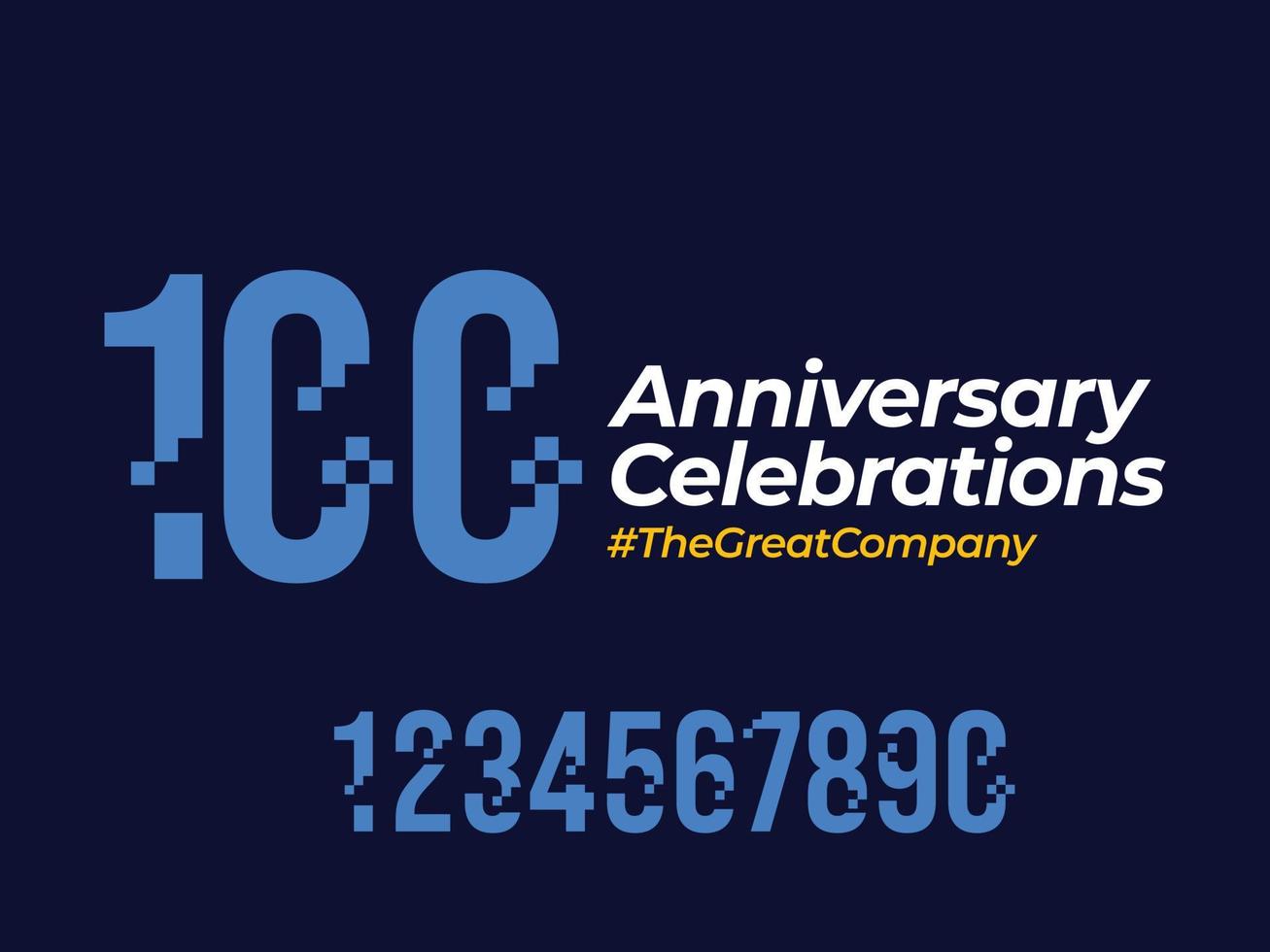 anniversary logo design template vector