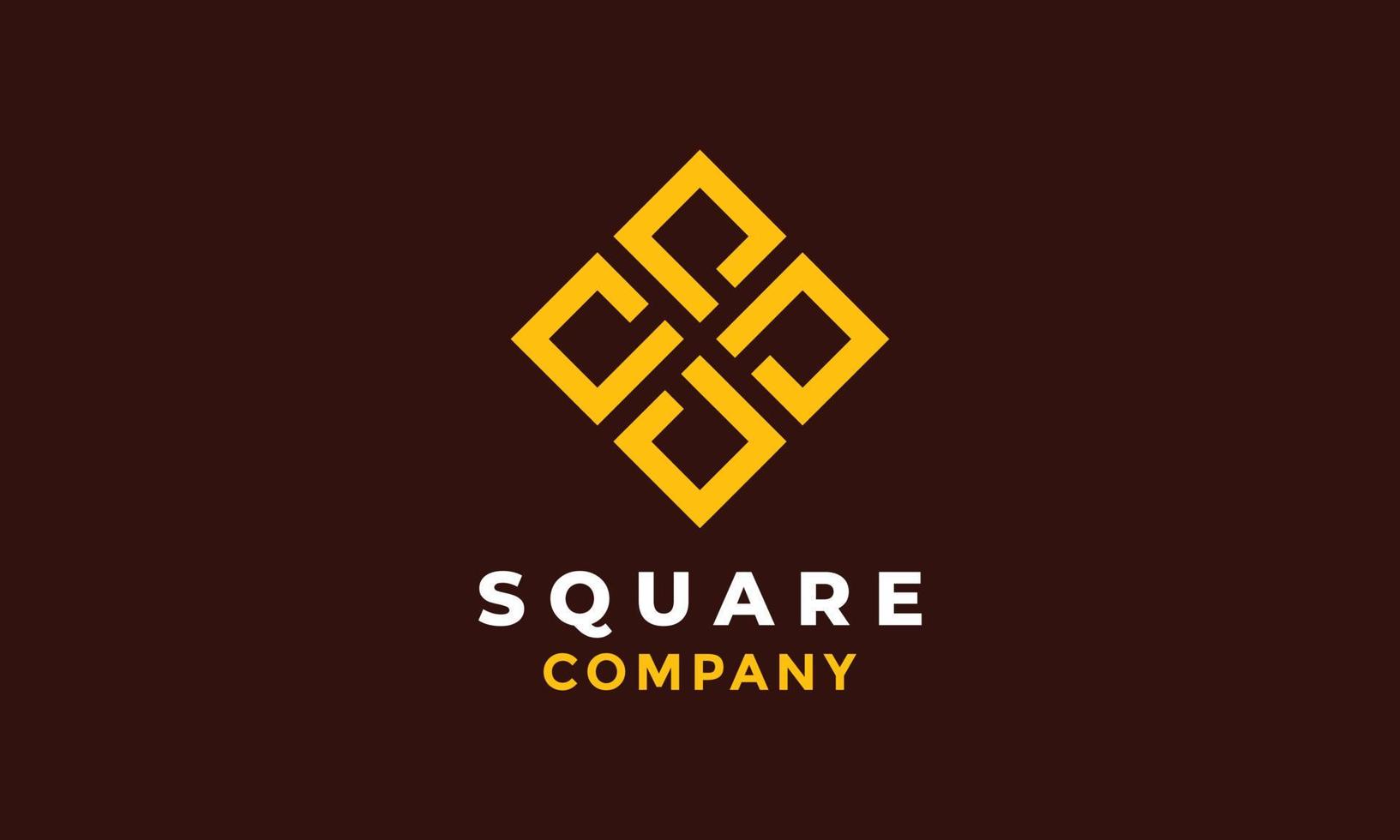 Logo vektor elegant square concept vector