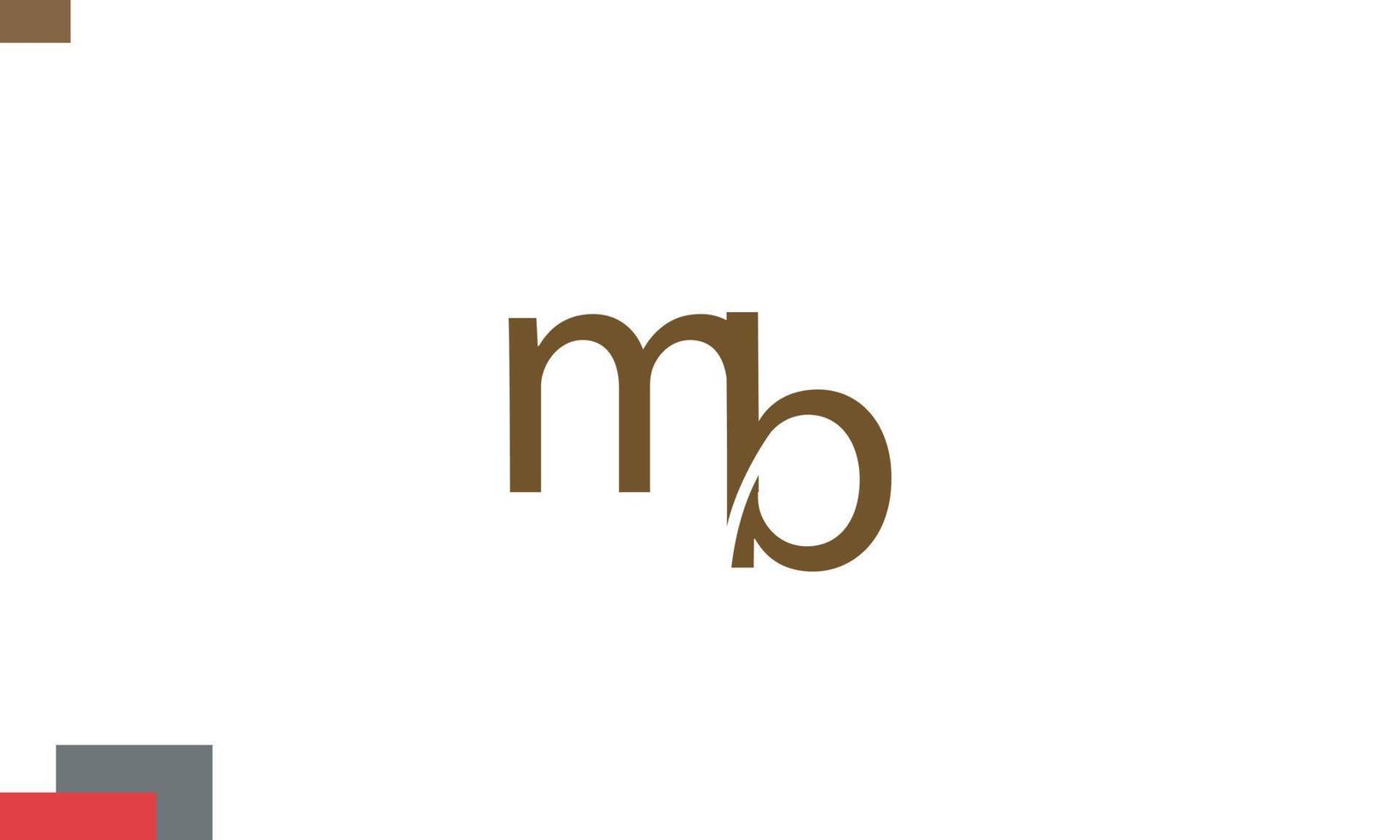 Alphabet letters Initials Monogram logo MB, BM, M and B vector