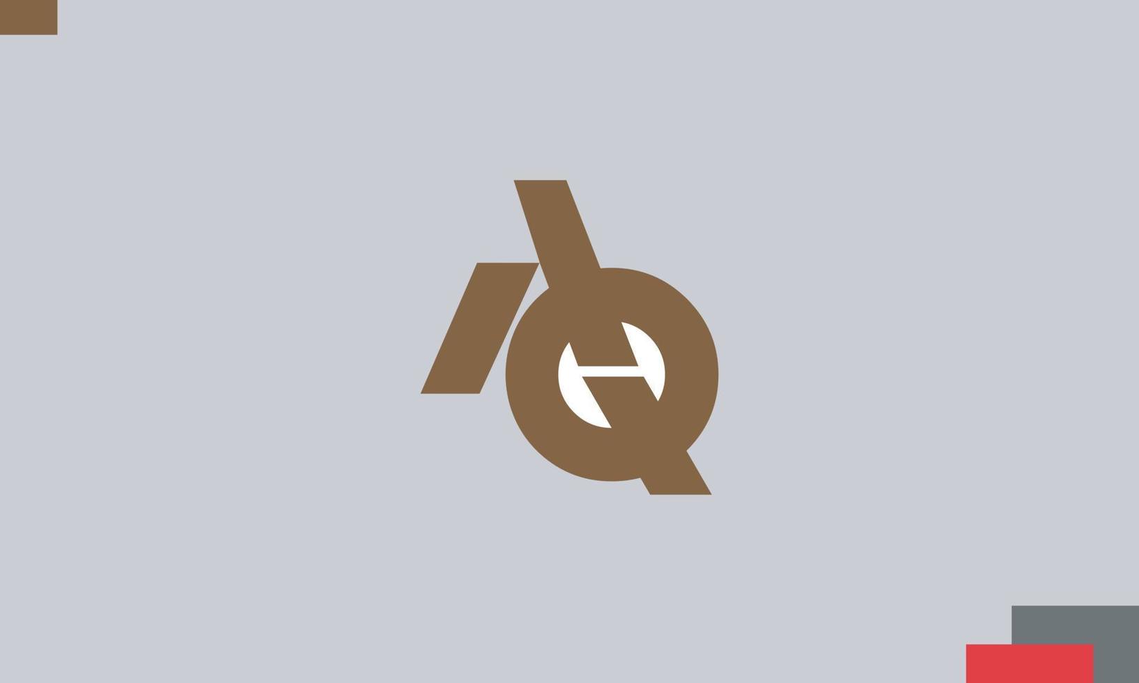 Alphabet letters Initials Monogram logo AQ, QA, A and Q vector