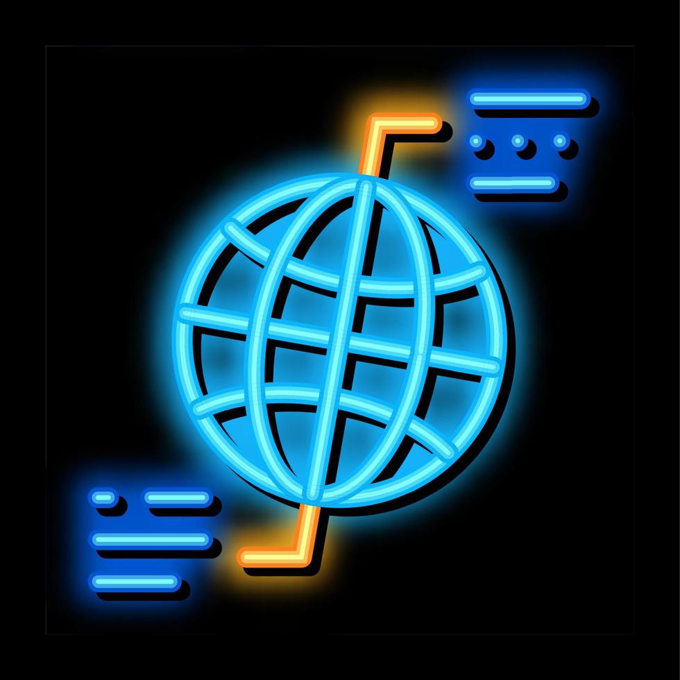 arctic and antarctic neon glow icon illustration vector