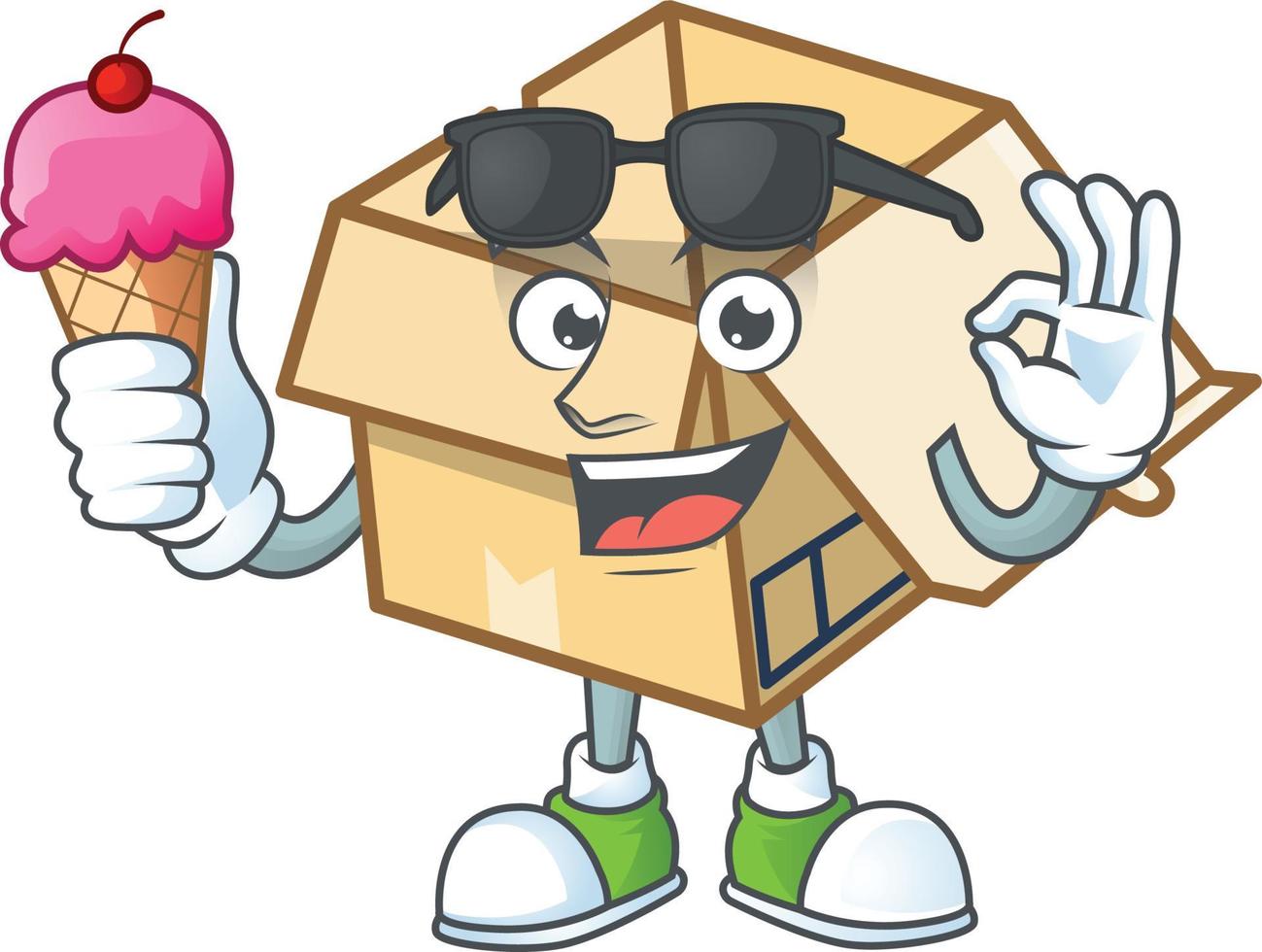 Cardboard Open Vector