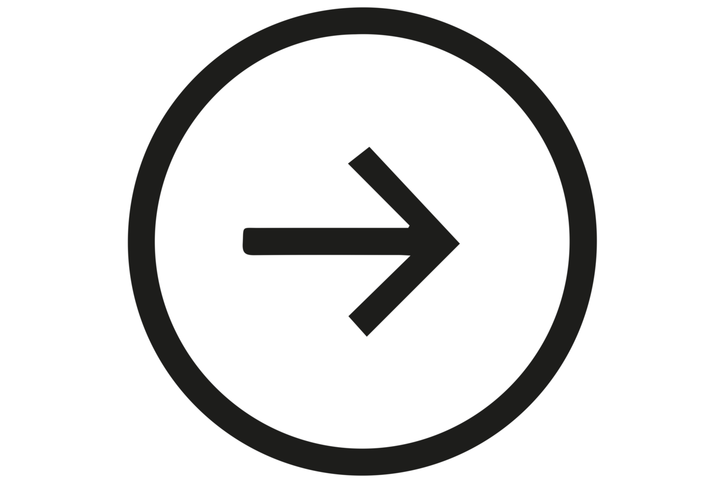 Right arrow icon png on Transparent Background