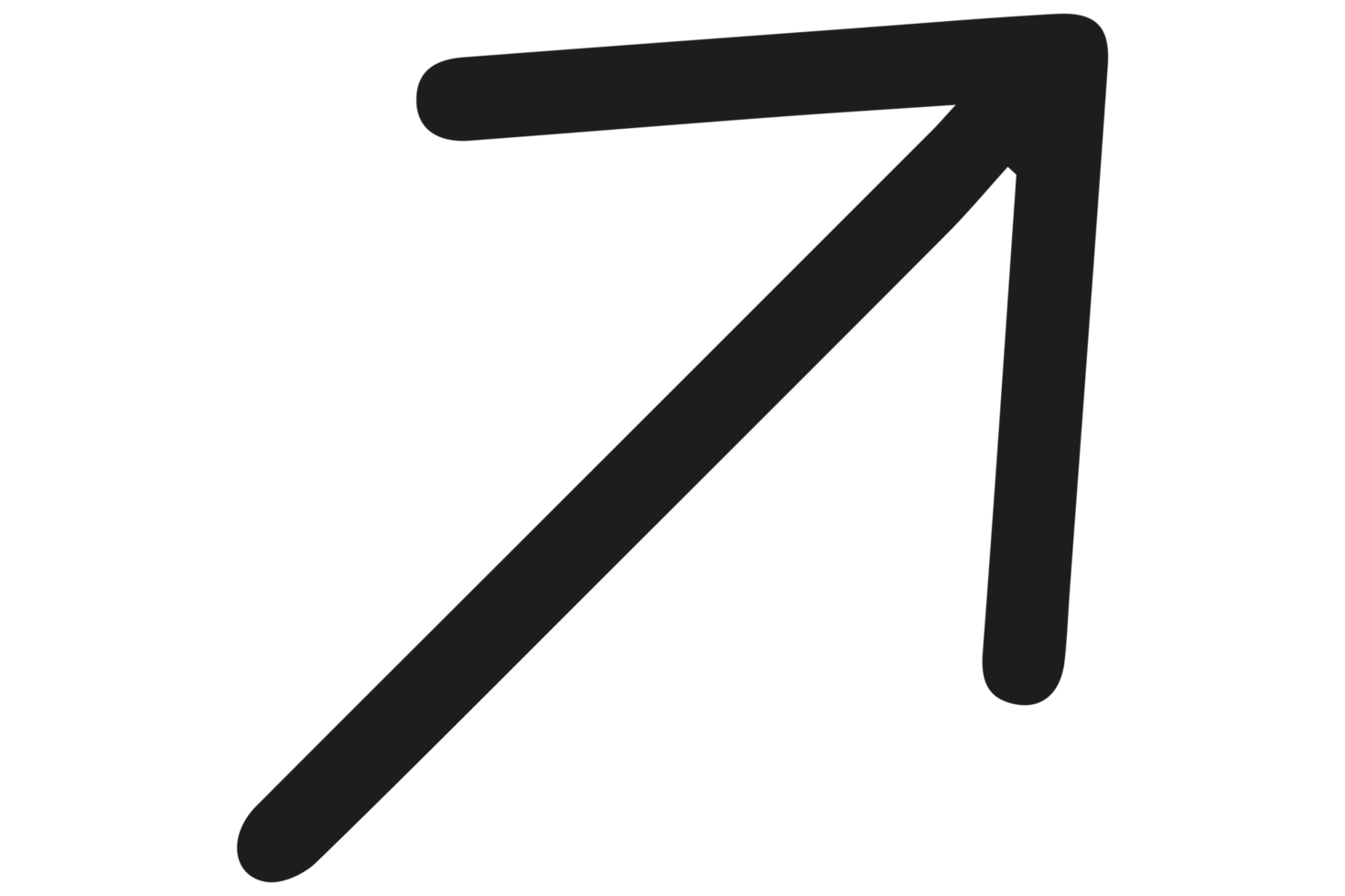 top right arrow icon png on Transparent Background