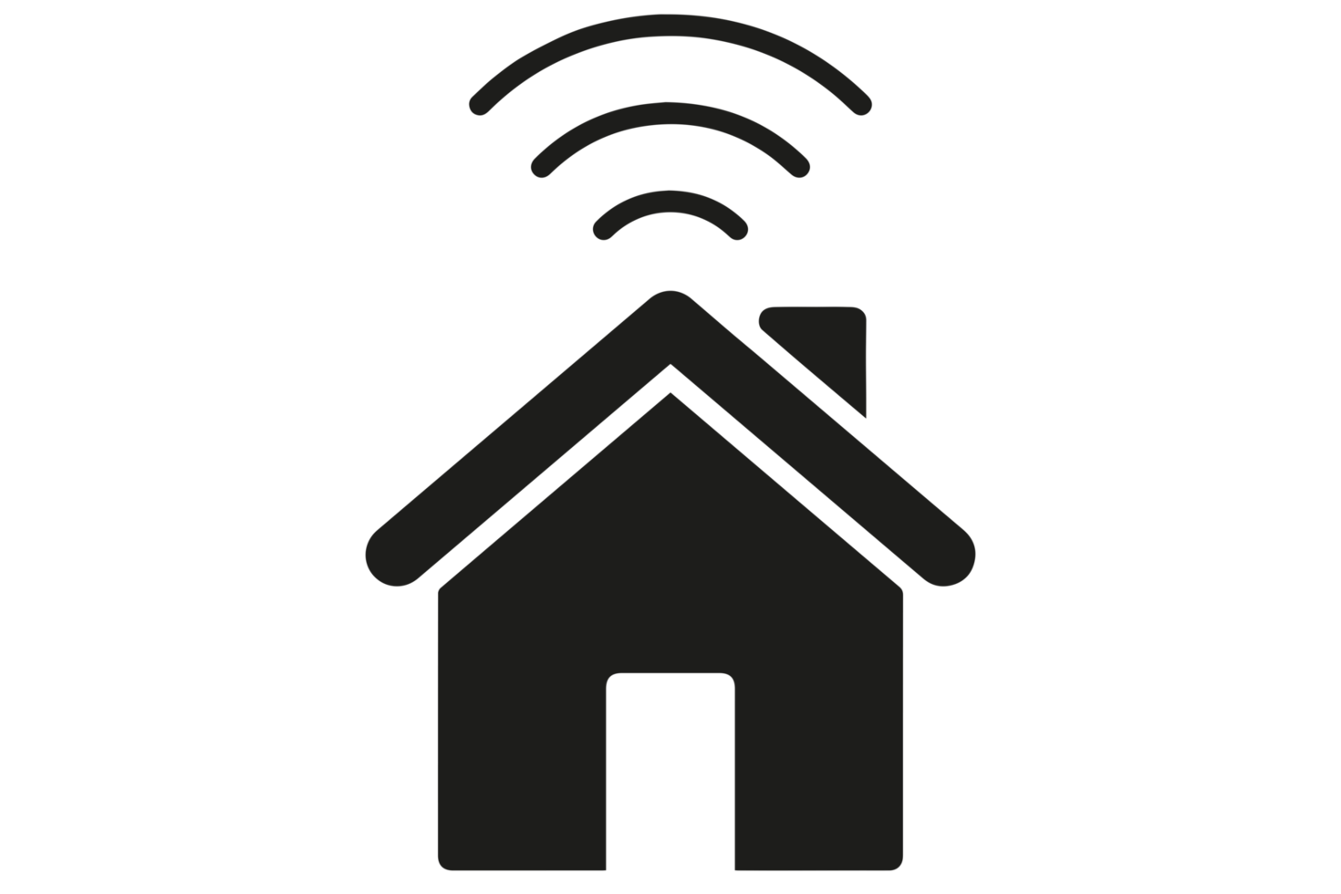 smart home icon on transparent background png