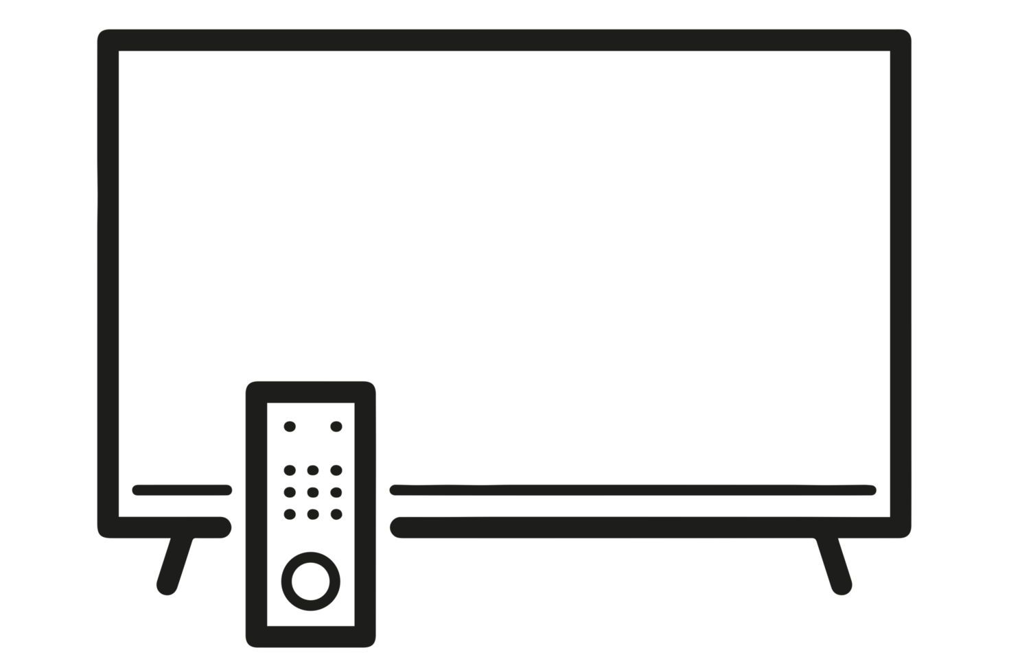 icône de télévision intelligente sur fond transparent png