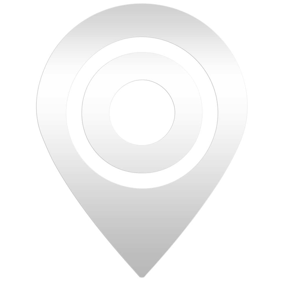 Locator mark of map and location pin or navigation icon sign on Transparent Background png