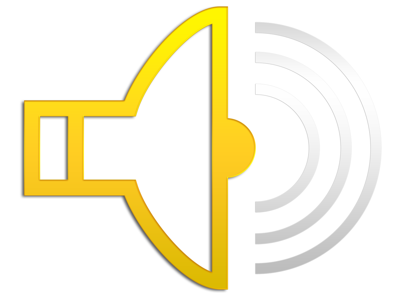 Sound icon on transparent background PNG