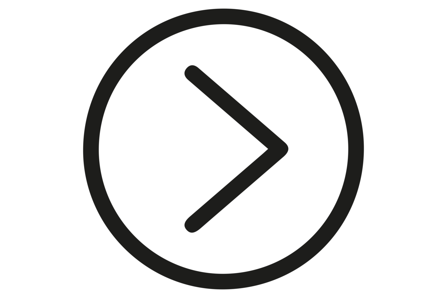 Right arrow icon png on Transparent Background