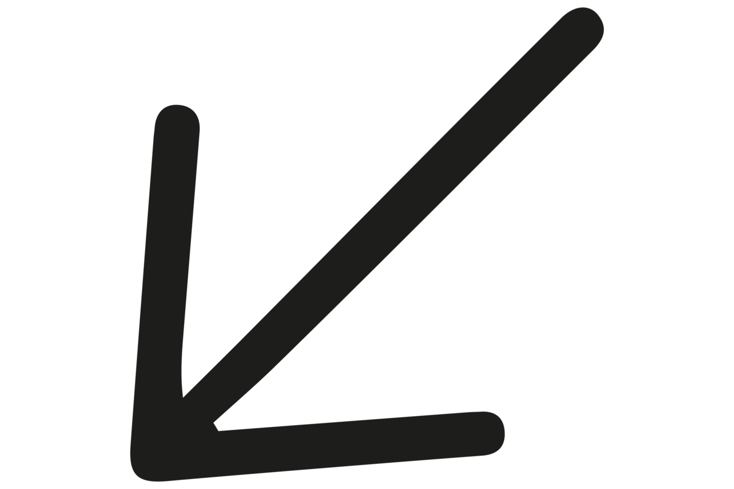 Bottom right arrow icon png on Transparent Background