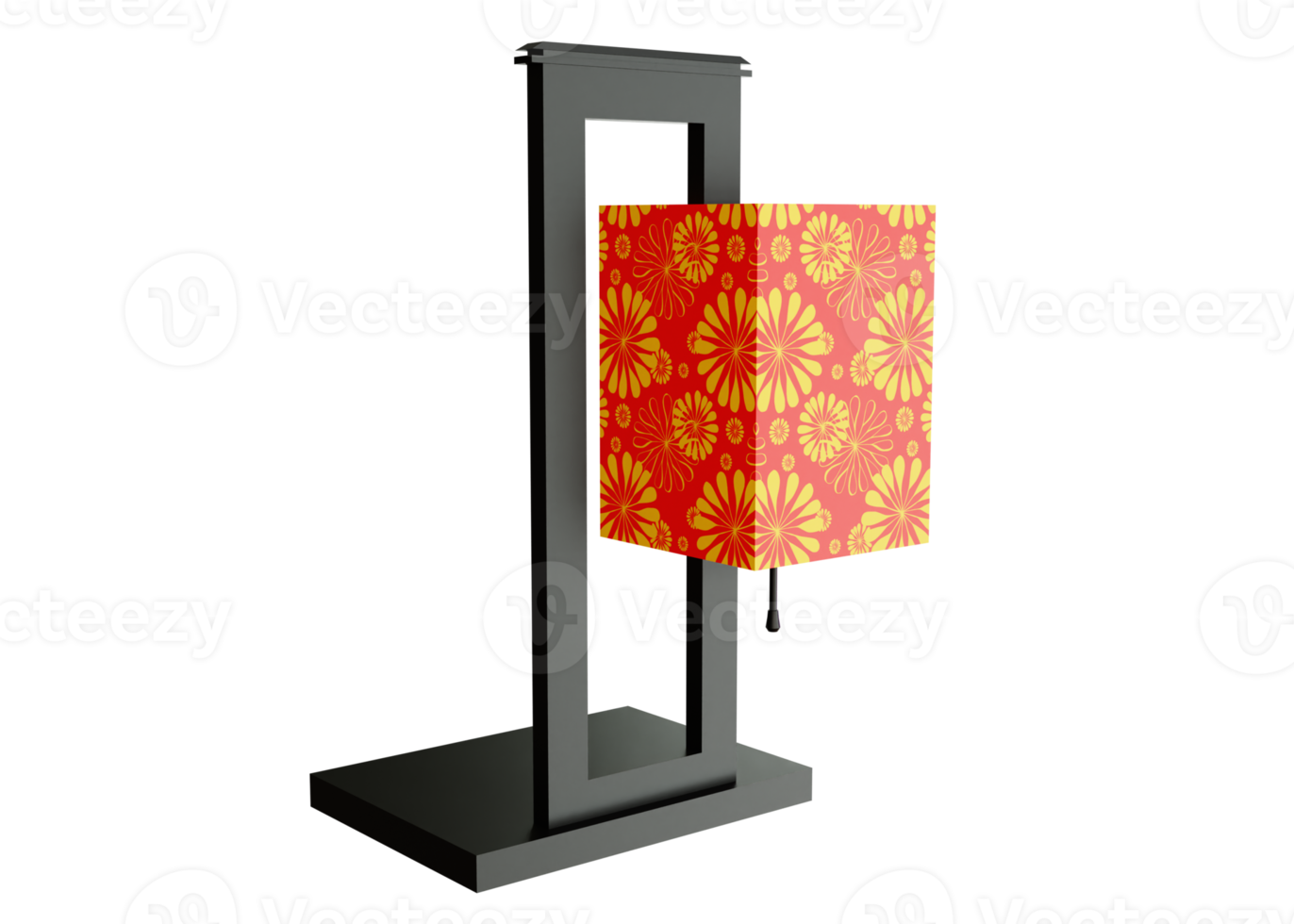 Design 3d rendering of a lamp for furniture needs png