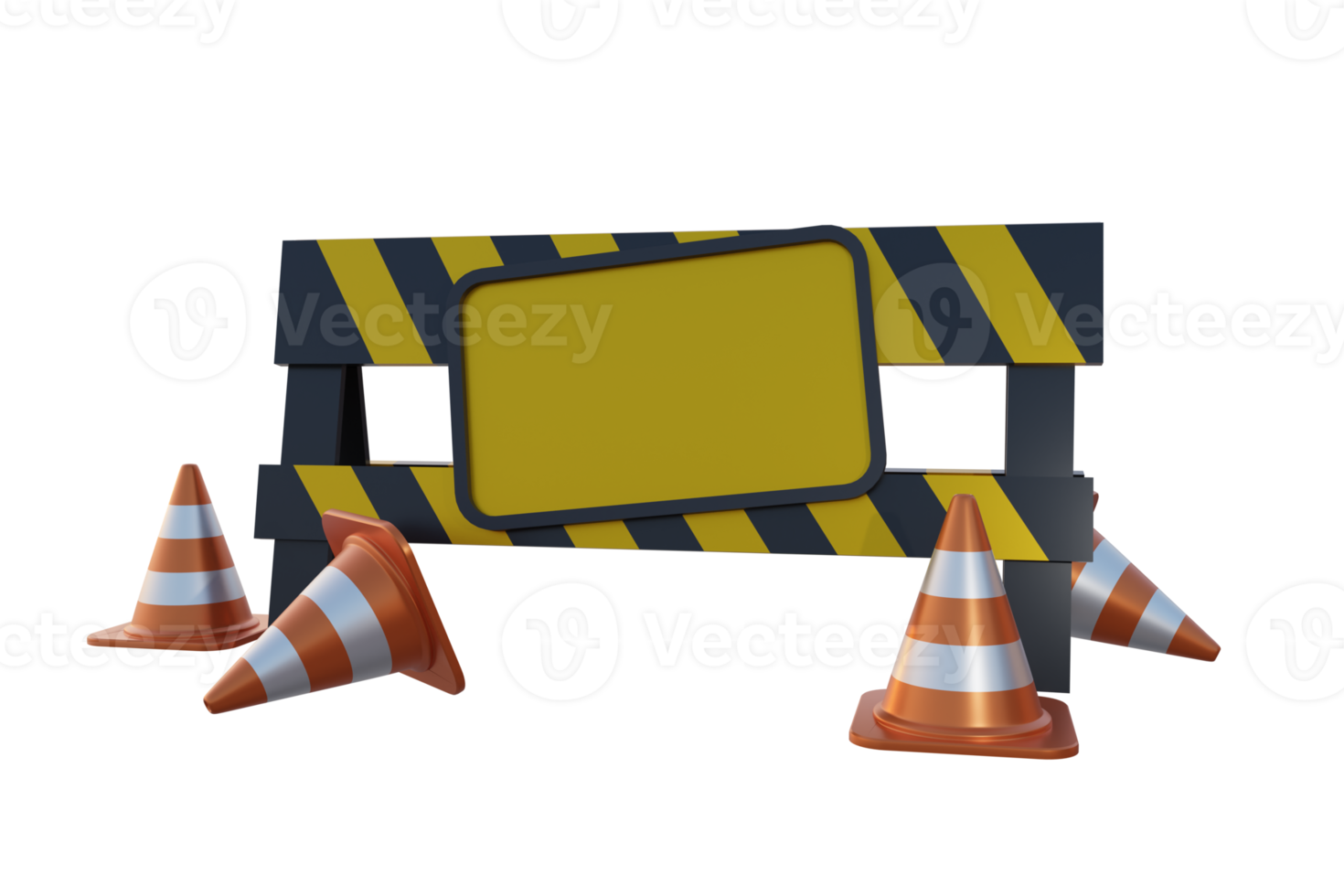 sotto costruzione 3d rendere png