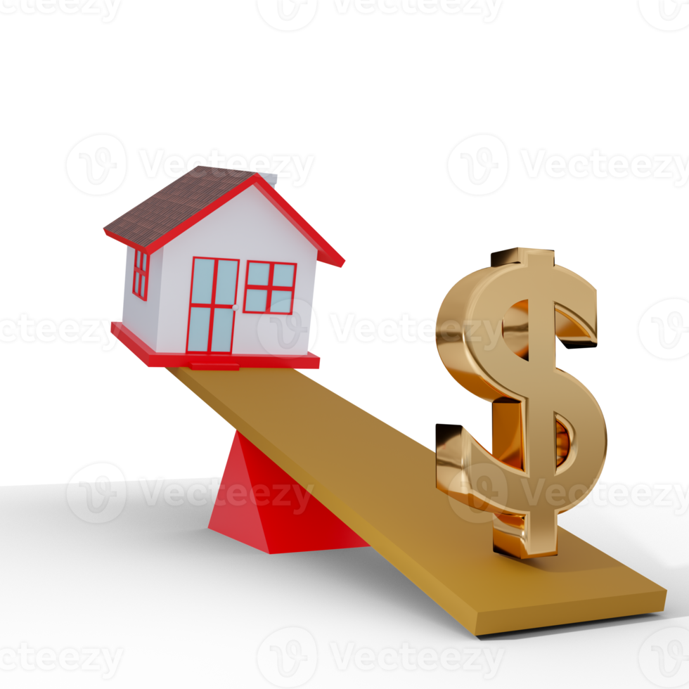 Property Investment Element 3D Render png