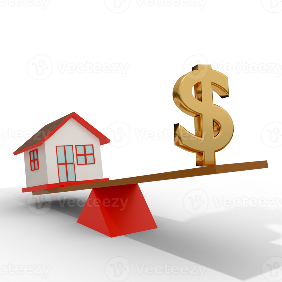 Property Investment Element 3D Render png