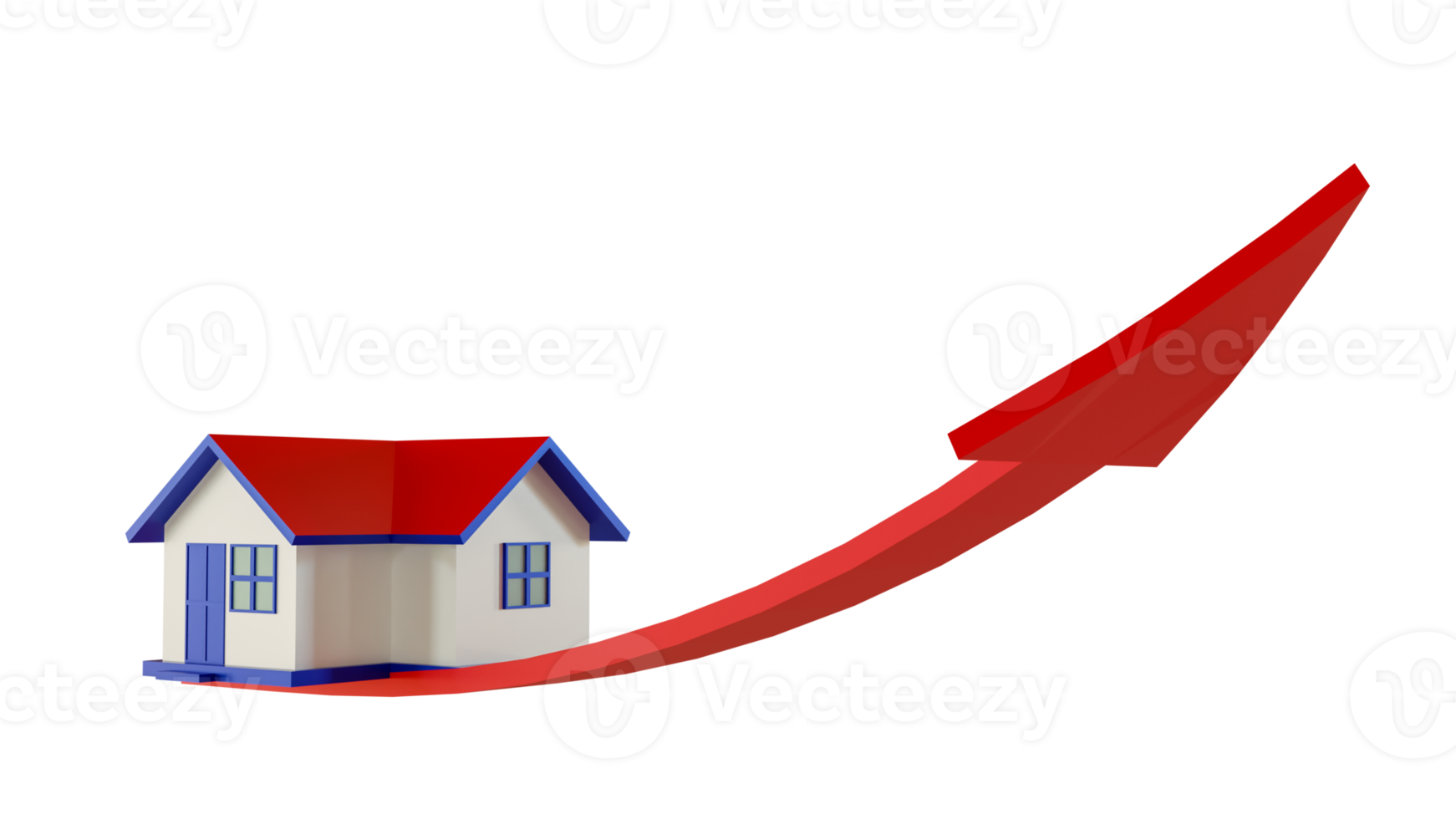 immobilieninvestitionselement 3d rendern png