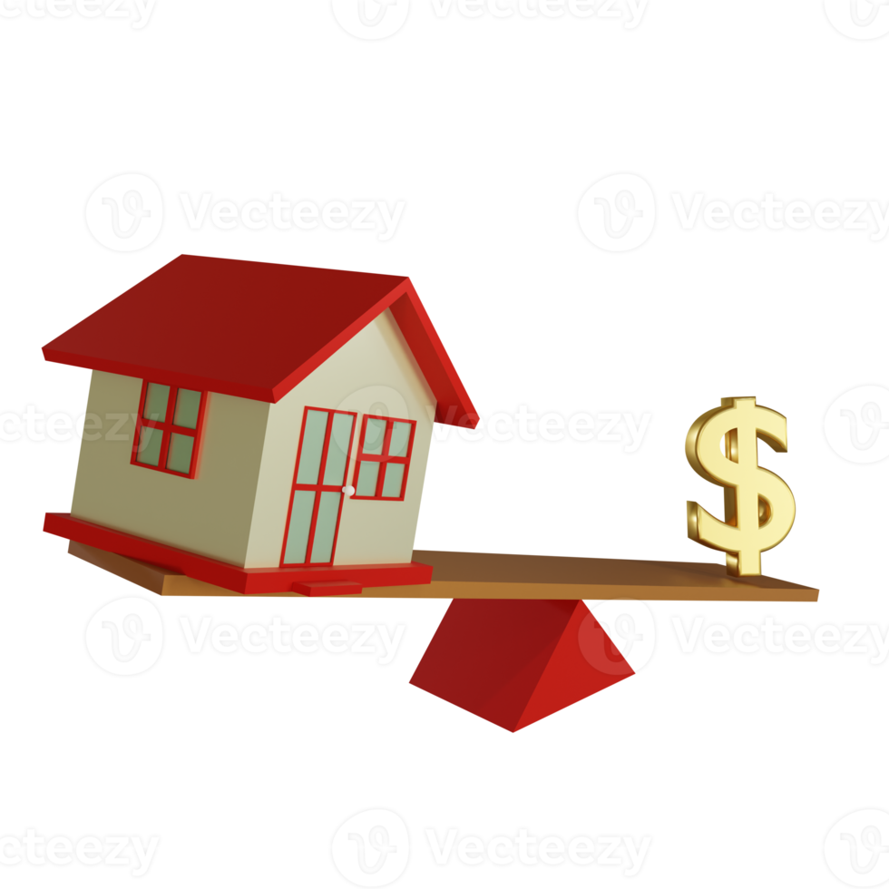 Home Investment Element 3D Render png