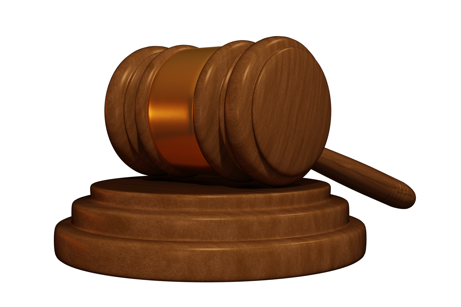 Realistic Judge's Gavel 3D Render 17785314 PNG