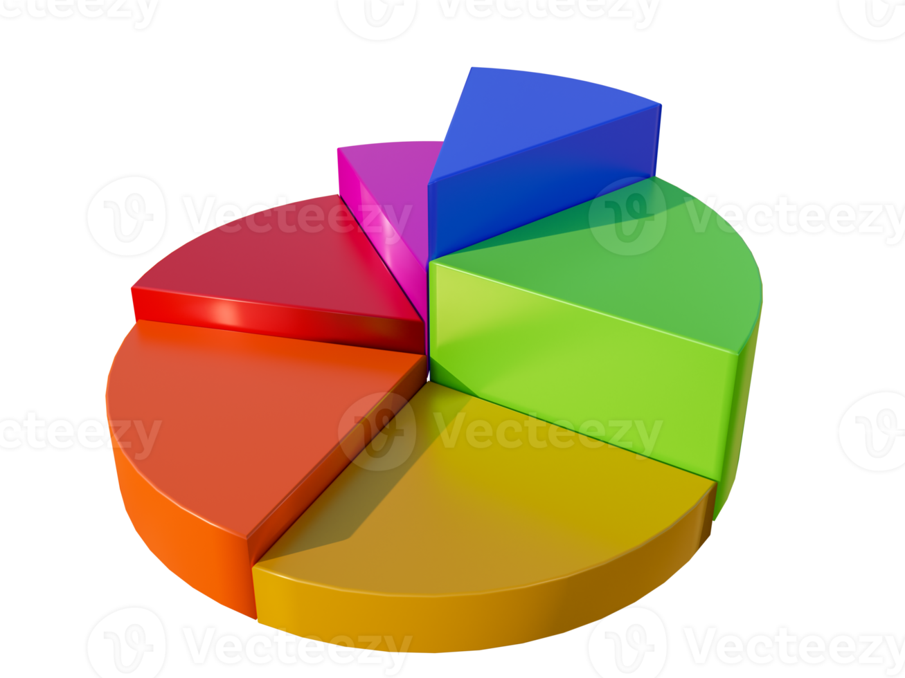Graph Chart 3D Render png